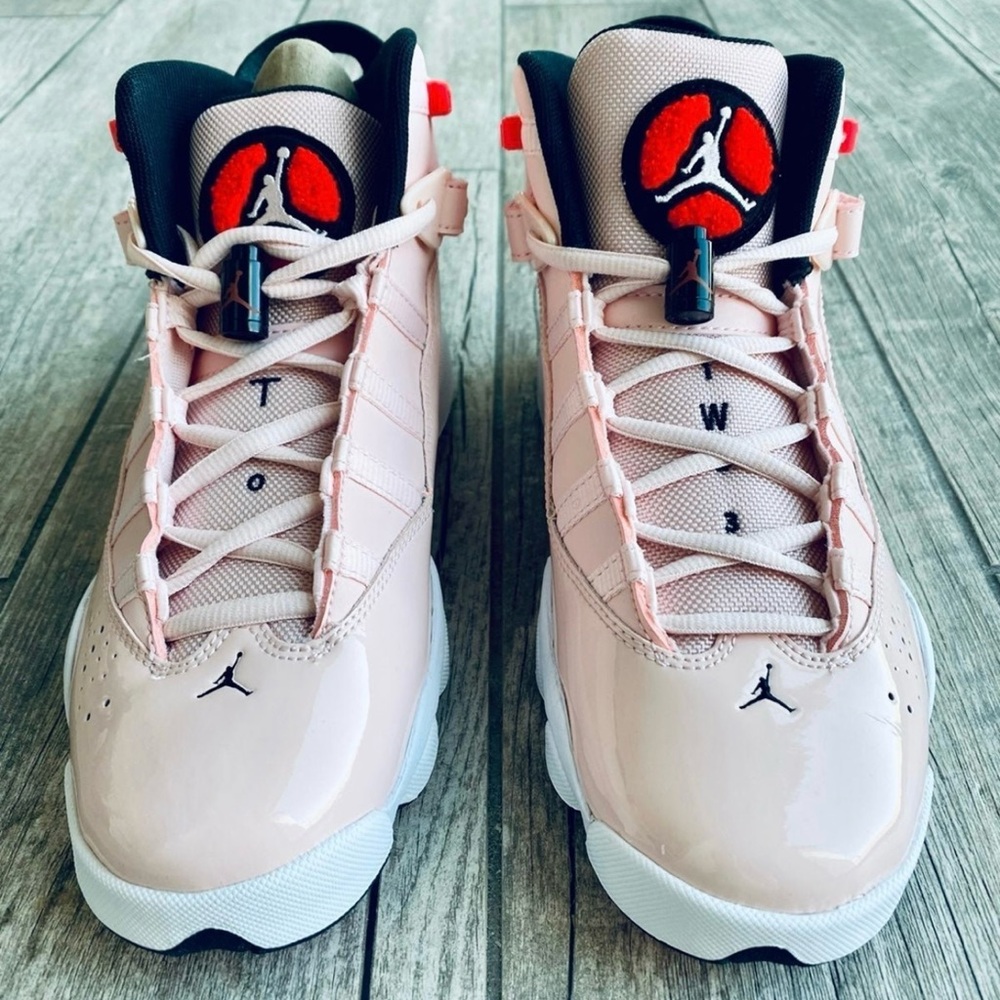 Jordan’s 6 Rings Atmosphere pink  shoes Youth size 7